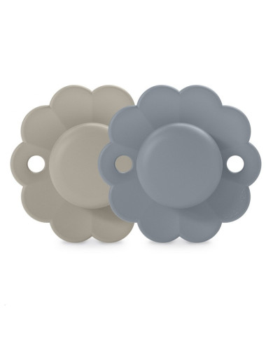 SUAVINEX SX PRO Čiulptukas 6-18 Mėn. - Gray Clouds/Spring Lake, 2 vnt.