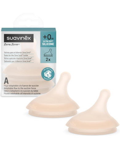 SUAVINEX Reguliuojamos Srovės Žindukai ZERO ZERO Anti-Colic Buteliukams