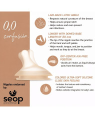 SUAVINEX Lėtos Srovės Žindukai Zero Zero Anti-Colic Buteliukams