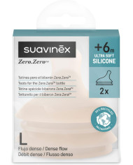 SUAVINEX ZERO ZERO Žindukai Greitai Srovei, Nuo +6 Mėn., 2 vnt.