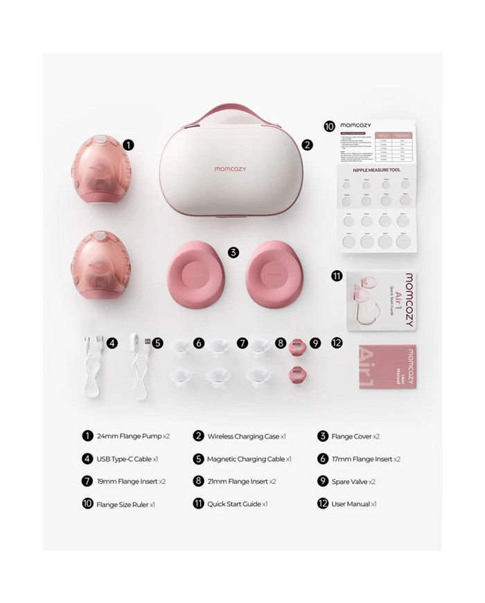 MOMCOZY Air 1 Ultra-Slim: Dvigubas Belaidis Pientraukis