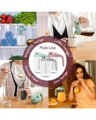 MOMCOZY Pieno Saugojimo Talpa, 950 ml, Žalia - Sandari ir Daugiafunkcė