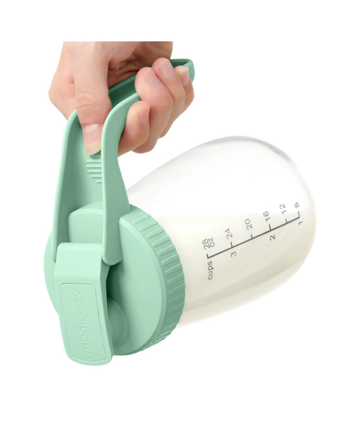 MOMCOZY Pieno Saugojimo Talpa, 950 ml, Žalia - Sandari ir Daugiafunkcė