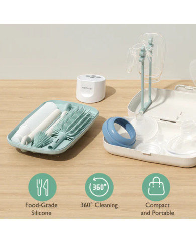 MOMCOZY 7 in 1 Kūdikio Buteliukų Valymo Rinkinys - Green