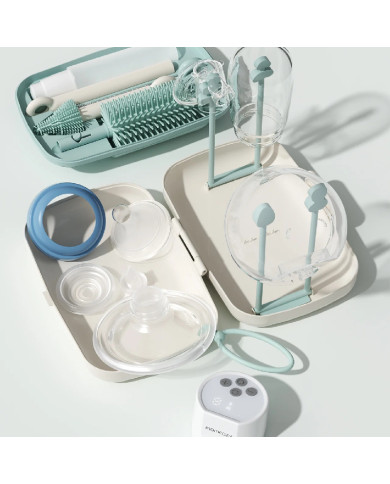 MOMCOZY 7 in 1 Kūdikio Buteliukų Valymo Rinkinys - Green