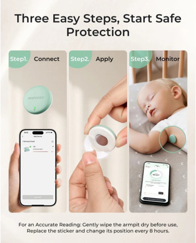 Momcozy Išmanusis Kūdikio Termometras – Tikslumas ir Kontrolė