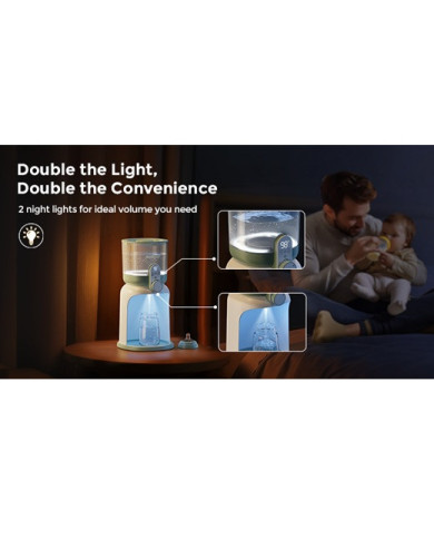 MOMCOZY Dual Lights Vandens Šildytuvas Naktiniams Maitinimams