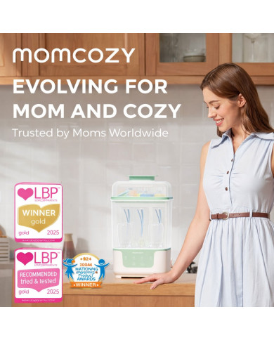 MOMCOZY BS04 4-in-1 Buteliukų Sterilizatorius su Džiovykle