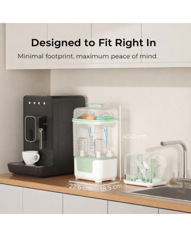 MOMCOZY BS04 4-in-1 Buteliukų Sterilizatorius su Džiovykle