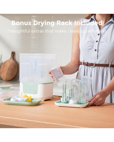 MOMCOZY BS04 4-in-1 Buteliukų Sterilizatorius su Džiovykle