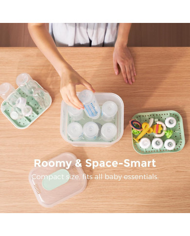 MOMCOZY BS04 4-in-1 Buteliukų Sterilizatorius su Džiovykle