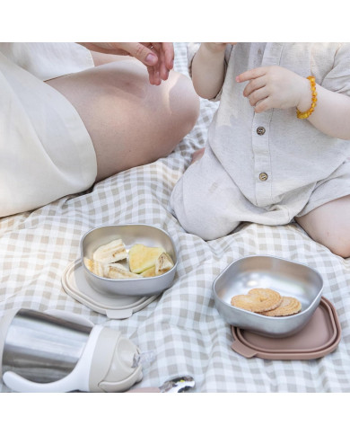 BEABA Daugiafunkciai Nerūdijančio Plieno Maisto Indeliai - Natural