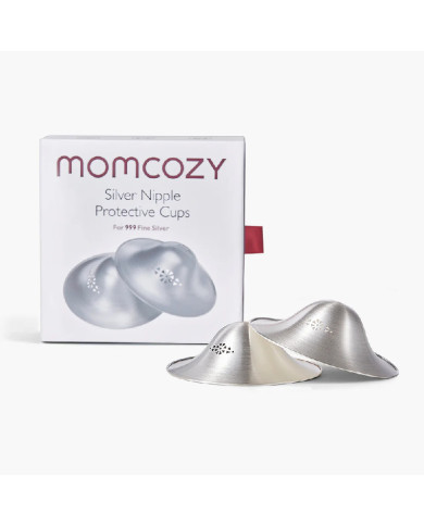 MOMCOZY 999 sidabriniai spenelių gaubteliai 55 mm, 2 vnt.