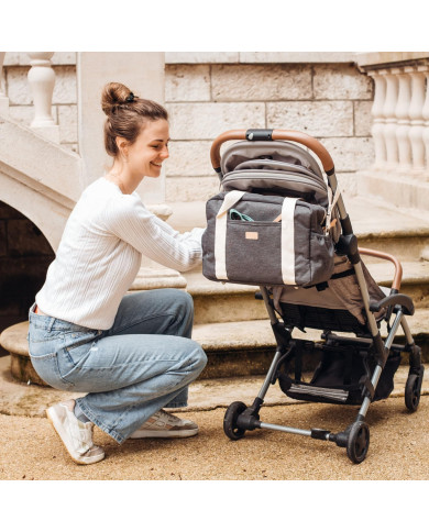 BEABA Mamos Rankinė Paris Pearl Dark Heather Grey