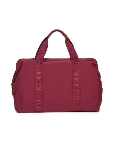 CHILDHOME Didelis Mamos Reikmenų Krepšys - Mommy Bag Signature Urban Burgund