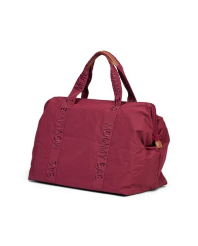 CHILDHOME Didelis Mamos Reikmenų Krepšys - Mommy Bag Signature Urban Burgund