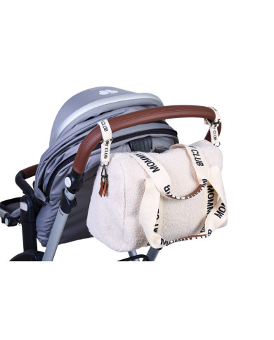 CHILDHOME MOMMY CLUB Mamos Krepšys - Signature Teddy Off White