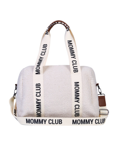 CHILDHOME MOMMY CLUB Mamos Krepšys - Signature Teddy Off White