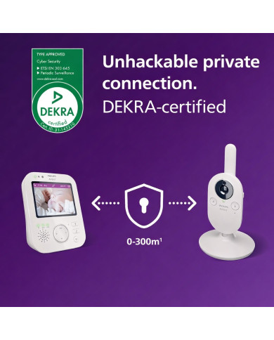 PHILIPS AVENT VIDEO AUKLĖ SCD891 – Patikima Kūdikio Priežiūra