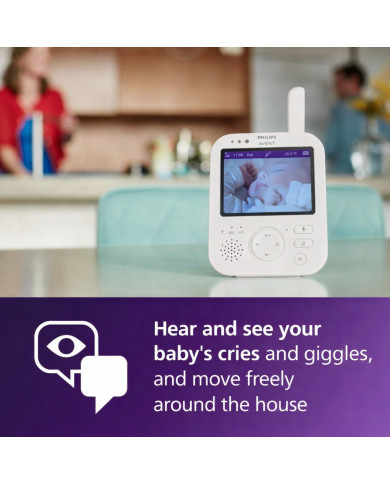 PHILIPS AVENT VIDEO AUKLĖ SCD891 – Patikima Kūdikio Priežiūra