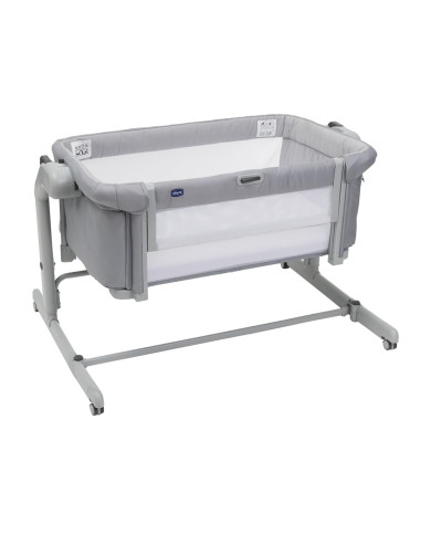 CHICCO NEXT2ME MAGIC EVO LOPŠIUKAS, LIGHT GREY - Komfortas ir Saugumas