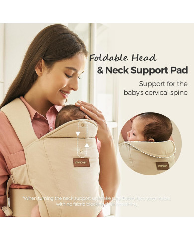 MOMCOZY Ergonominė Kūdikio Nešioklė WEESNUG - Cotton Khaki