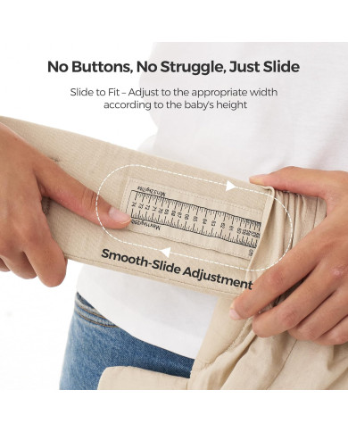 MOMCOZY Ergonominė Kūdikio Nešioklė WEESNUG - Cotton Khaki
