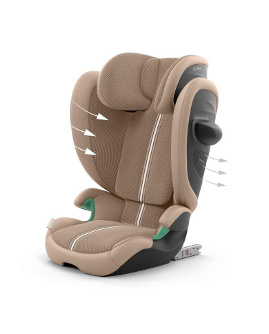 CYBEX Solution Plus G2 i-Fix Automobilinė Kėdutė 15-36 kg, Almond Beige