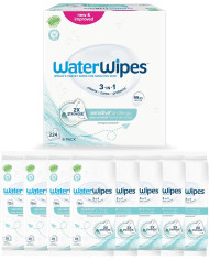 WATERWIPES SENSITIVE+ Drėgnos Servetėlės 8 Pakuotės