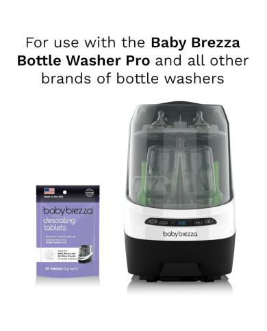 BABY BREZZA Butelių ploviklio WASHER PRO nukalkinimo tabletės, 20 vnt.