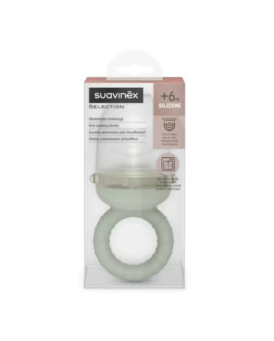 SUAVINEX SILIKONINIS KŪDIKIŲ MAITINTUVAS, NUO 6 MĖN., GREEN