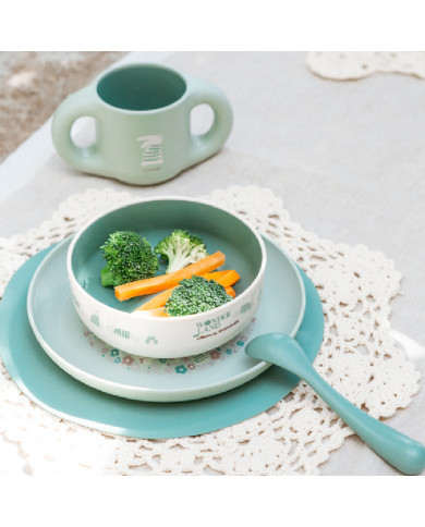 SUAVINEX MOKOMASIS INDŲ RINKINYS NUO 6 MĖN., 5 DALYS – WONDERLAND GREEN