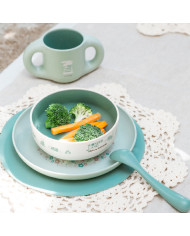 SUAVINEX MOKOMASIS INDŲ RINKINYS NUO 6 MĖN., 5 DALYS – WONDERLAND GREEN
