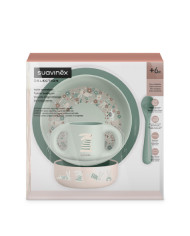 SUAVINEX MOKOMASIS INDŲ RINKINYS NUO 6 MĖN., 5 DALYS – WONDERLAND GREEN