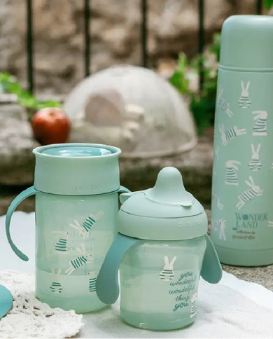 SUAVINEX NERŪDIJANČIO PLIENO TERMO GERTUVĖ, 500 ML – WONDERLAND GREEN
