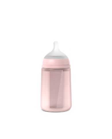 SUAVINEX COLOUR ESSENCE SILIKONINIS BUTELIUKAS 240 ML ROSE