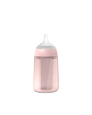 SUAVINEX COLOUR ESSENCE SILIKONINIS BUTELIUKAS 240 ML ROSE