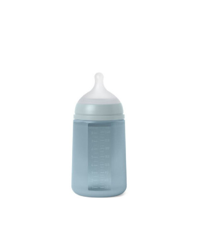 SUAVINEX COLOUR ESSENCE SILIKONINIS BUTELIUKAS 240 ML BLUE