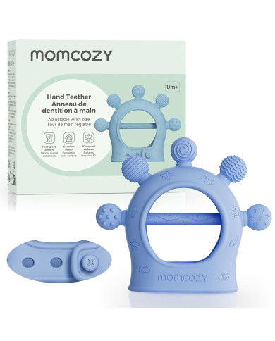 MOMCOZY Silikoninis Kramtukas Kūdikiams - Mėlynas