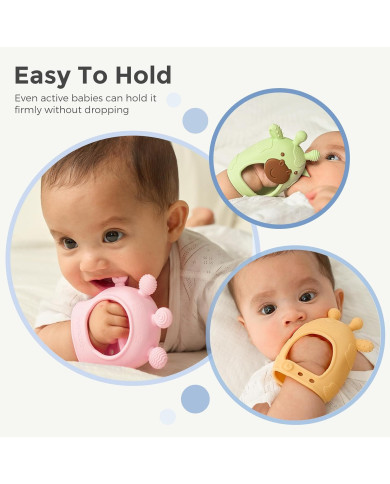MOMCOZY Silikoninis Kramtukas Kūdikiams - Mėlynas