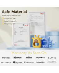 MOMCOZY Silikoninis Kramtukas Kūdikiams - Mėlynas