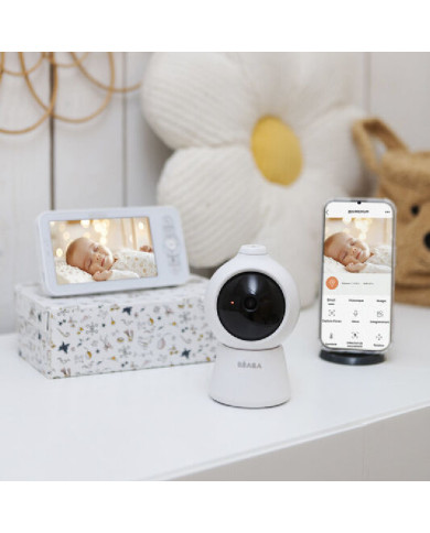 BEABA ZEN SMART AI VIDEO KŪDIKIO STEBĖJIMO MONITORIUS, WHITE