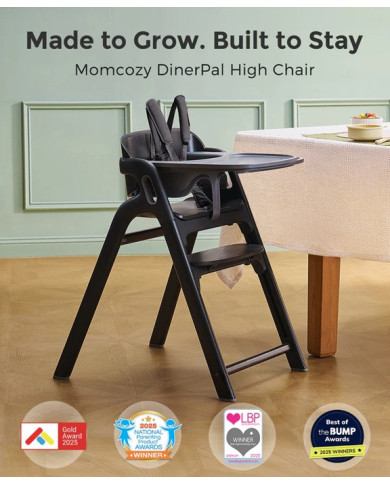 MOMCOZY DinerPal: Universali Maitinimo Kėdutė ir Mokymosi Bokštelis