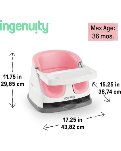 INGENUITY 2IN1 Maitinimo ir Žaidimų Kėdutė, Pink