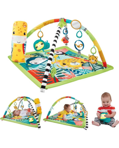 Fisher-Price 3-in-1 Rainforest Sensorinis Lavinamasis Kilimėlis