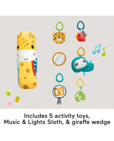 Fisher-Price 3-in-1 Rainforest Sensorinis Lavinamasis Kilimėlis