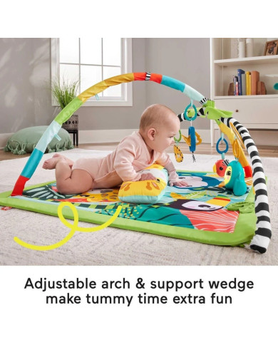 Fisher-Price 3-in-1 Rainforest Sensorinis Lavinamasis Kilimėlis