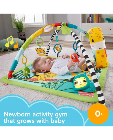 Fisher-Price 3-in-1 Rainforest Sensorinis Lavinamasis Kilimėlis