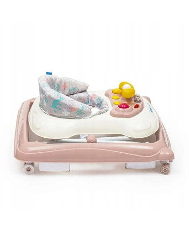 BABY MIX Vaikštynė su Silikoniniais Ratukais, Pink