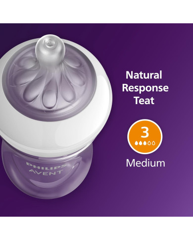 PHILIPS AVENT NATURAL RESPONSE Buteliukų Rinkinys 260 ml - 4 vnt.